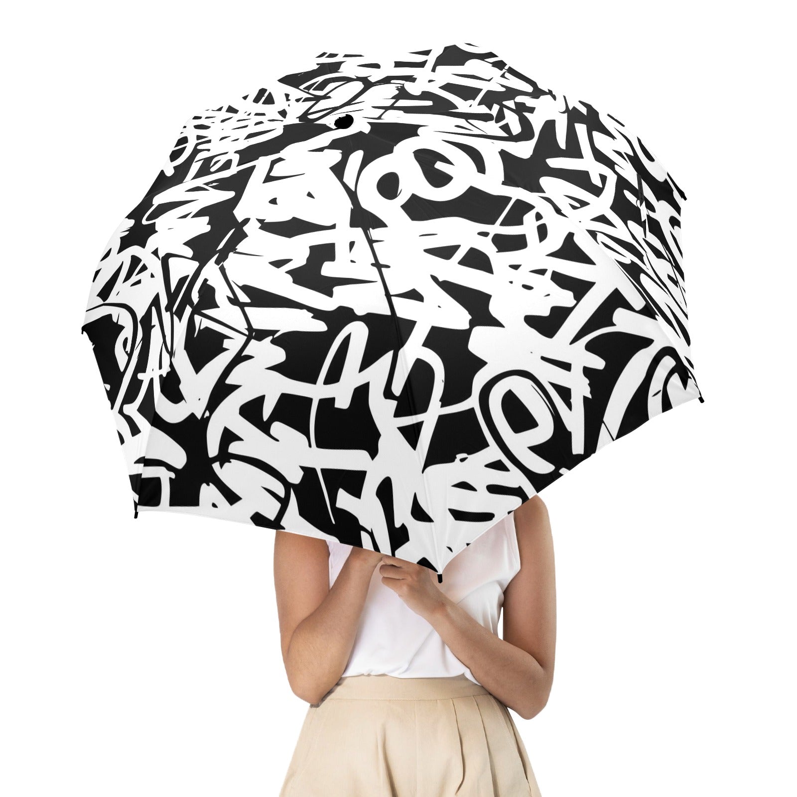 Graffiti - Semi-Automatic Foldable Umbrella (Model U12) Semi-Automatic Foldable Umbrella (U12)