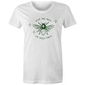 Save The Bees - Womens T-shirt White Womens T-shirt animal Printed In Australia