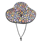 Groovy Flowers Wide Brim Bucket Hat Wide Brim Bucket Hat Plants Printed Offshore Retro