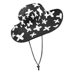 Black And White X's - Wide Brim Bucket Hat Wide Brim Bucket Hat Printed Offshore