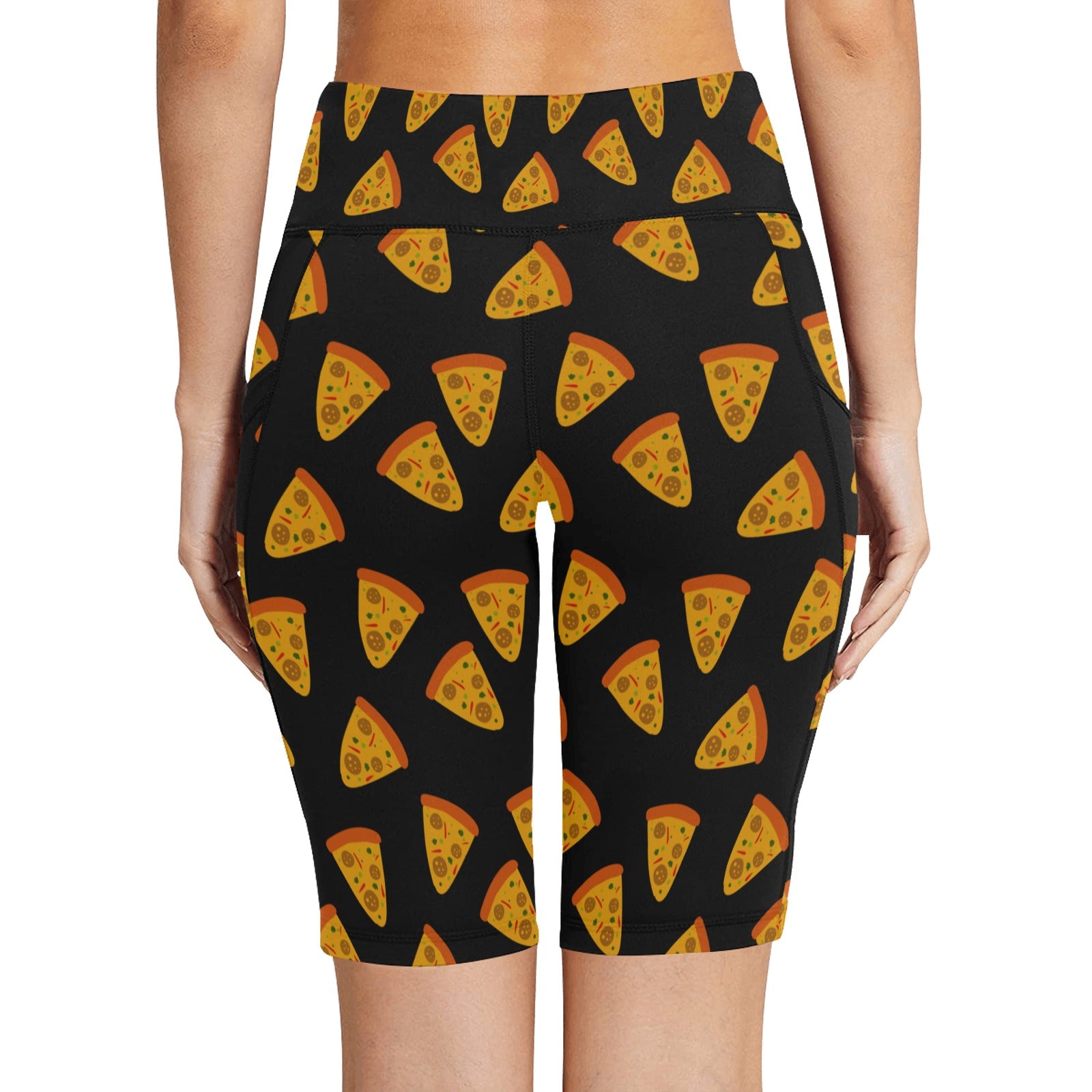 Pizzas - Women's Bike Shorts With Side Pockets Women's Bike Shorts Food Printed Offshore