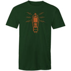 Vintage Tube Valve, Guitar Amp Vacuum Tube - Mens T-Shirt Forest Green Mens T-shirt Music Printed In Australia