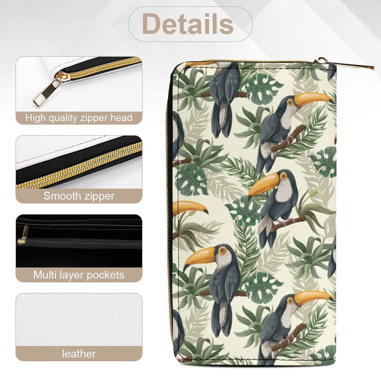 Toucans -  PU Leather Wallet