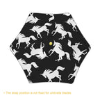Black And White Unicorn Kids Safe Round Corner Umbrella Kids Safe Round Corner Umbrella animal Printed Offshore