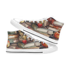 Watercolour Books - Kids High Top Canvas Shoes