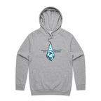 Ice-Osceles, Maths Pun - Mens Hoodie Grey Marle Mens Hoodie Maths Printed In Australia