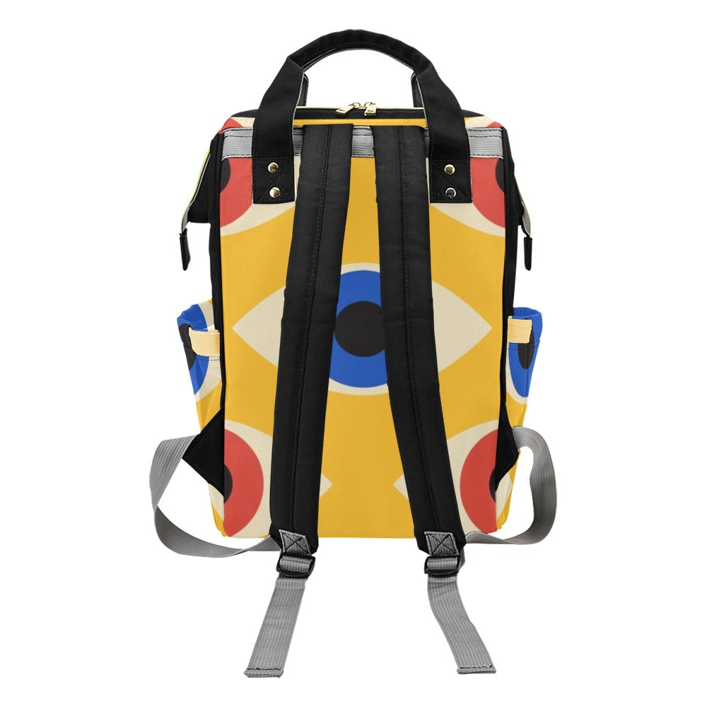 Eyes on Yellow - Multi-Function Backpack, Nappy / Diaper Bag
