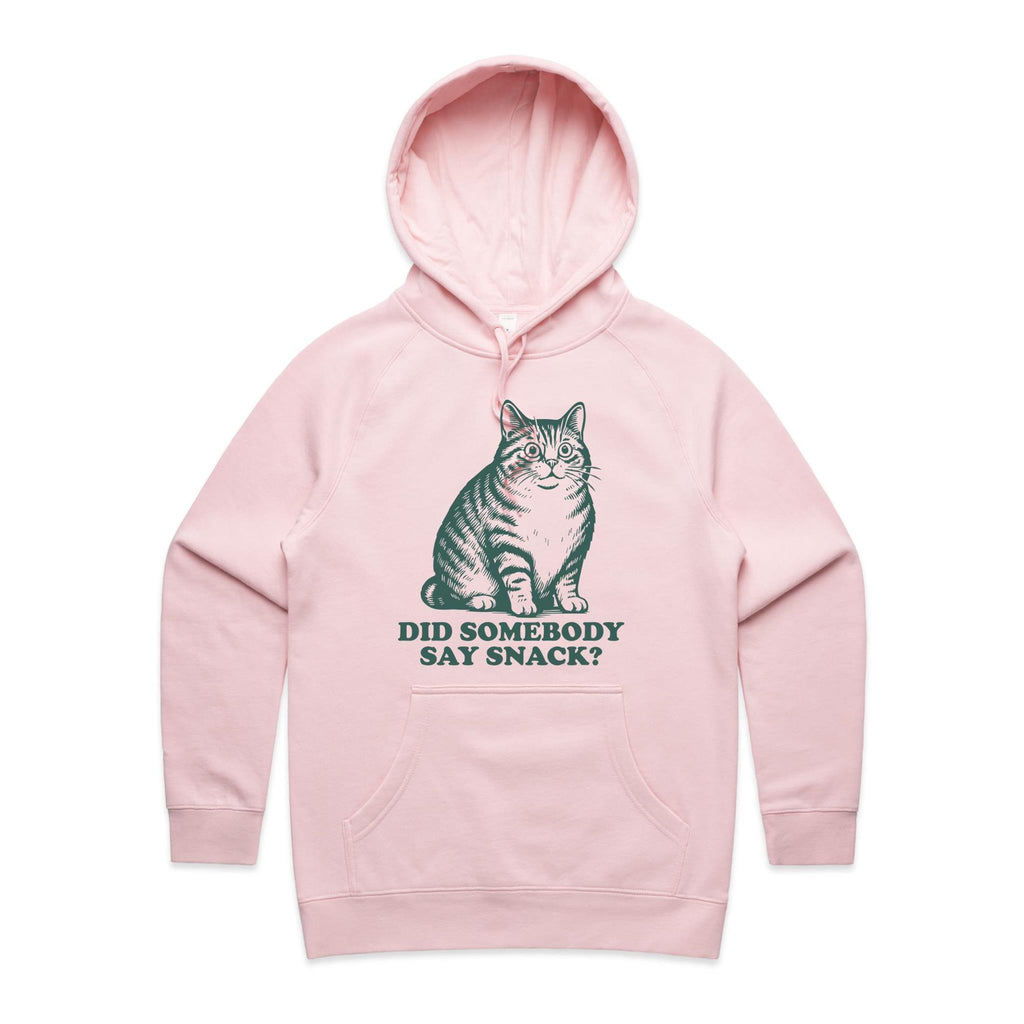 Cat, Did Somebody Say Snack - Womens Hoodie