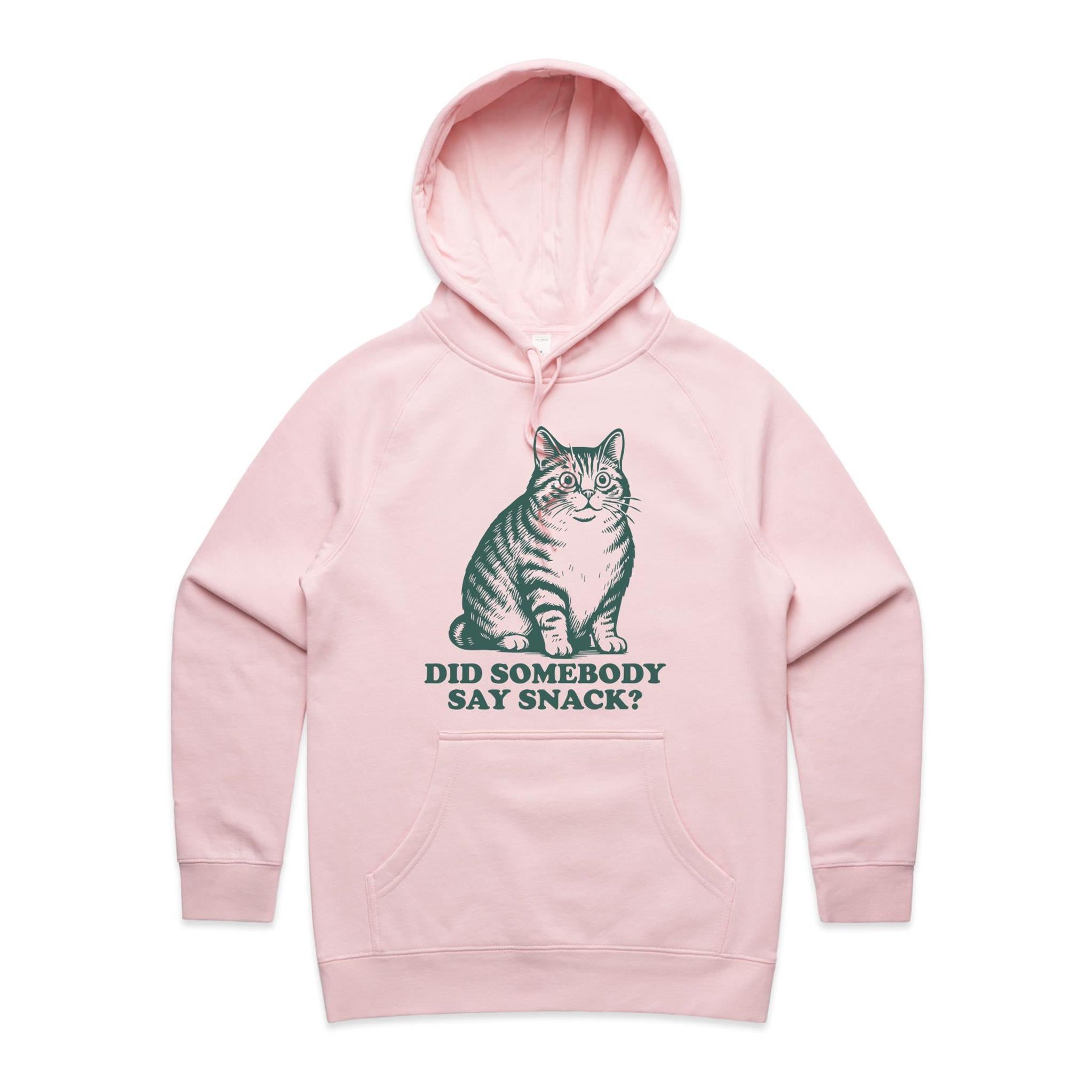 Cat, Did Somebody Say Snack - Womens Hoodie