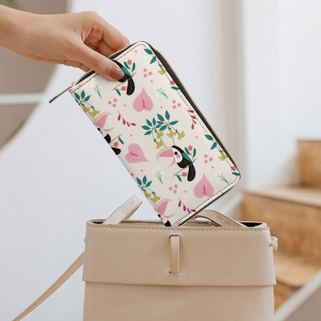 Toucans In Pink - PU Leather Wallet