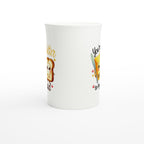 You're The Butter To My Bread, Valentine - White 10oz Porcelain Slim Mug Porcelain Mug Food Globally Fulfilled Love