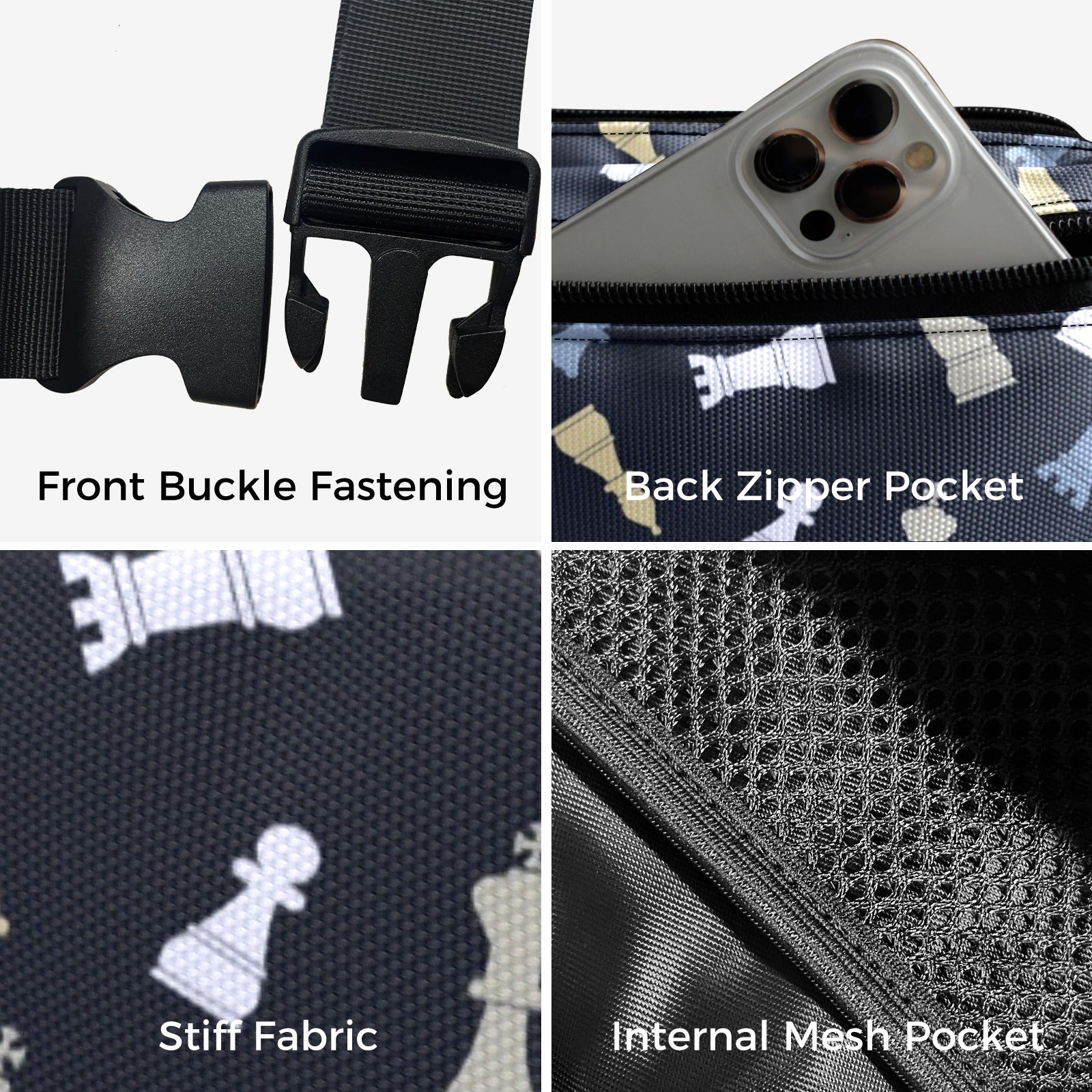 Chess Pattern - Belt Bag