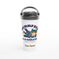 Personalised Purrfect Is Overrated White 15oz Stainless Steel Travel Mug Default Title Personalised Travel Mug animal Customise Fitness Globally Fulfilled Personalise