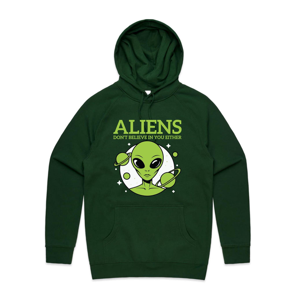 Aliens Don't Believe In You Either Men's AS Colour Hoodie