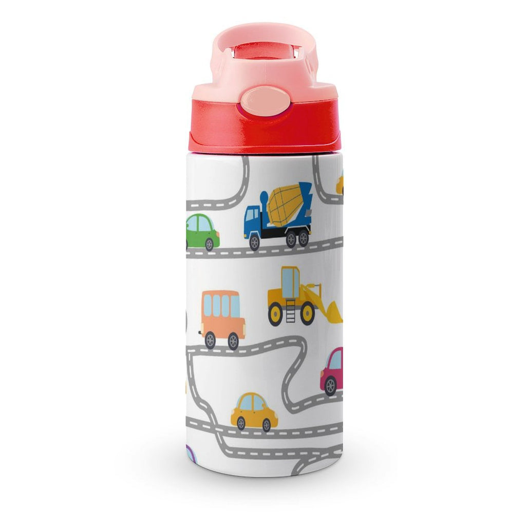 On The Road - Little Kids Water Bottle pink 350ml Little Kids Water Bottle Printed Offshore