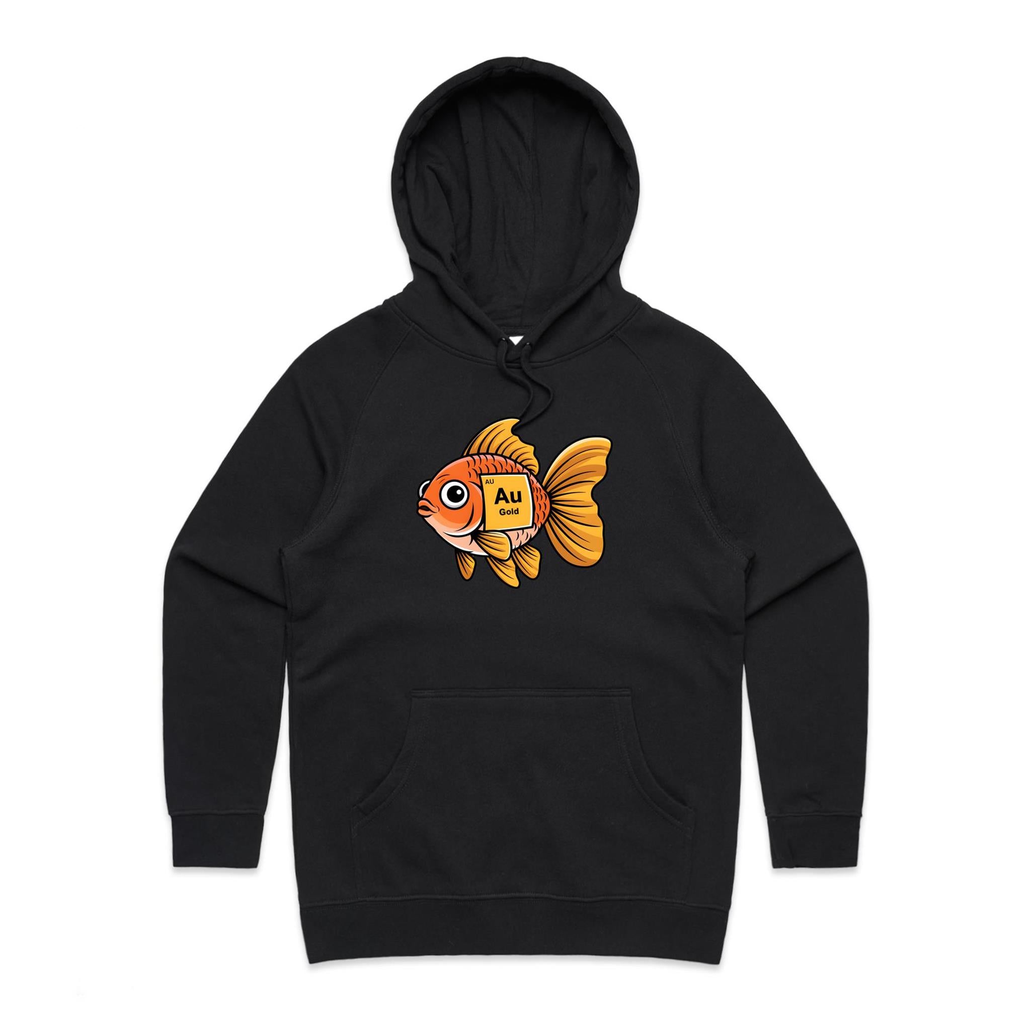 Gold Fish Periodic Table Women's AS Colour Hoodie