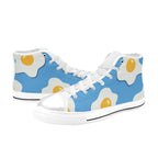 Fried Eggs - Women's High Top Canvas Shoes