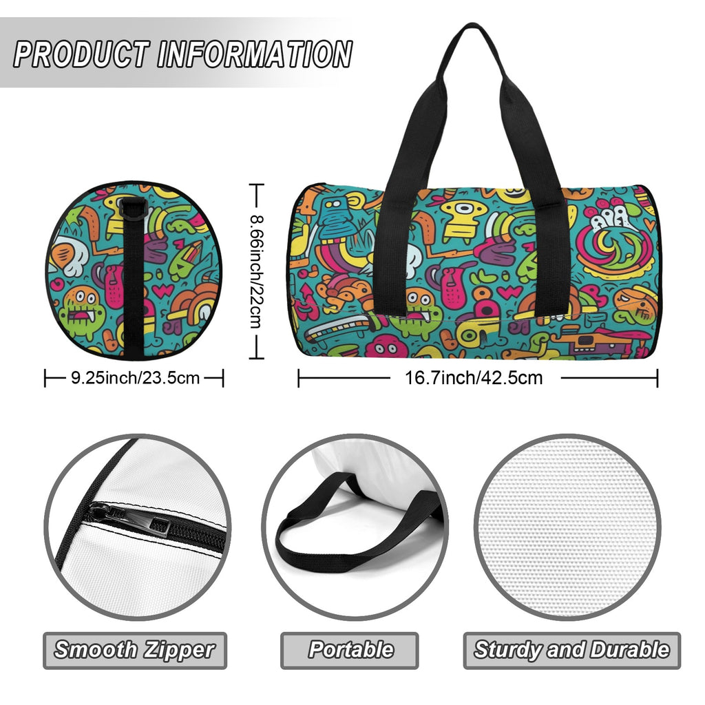 Crazy Characters Duffle Bag Duffle Bag Printed Offshore