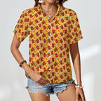 Cola - Women's Short-Sleeve Button Up Shirt