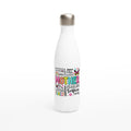 Mother Word Cloud - White 17oz Stainless Steel Water Bottle Default Title White Water Bottle Globally Fulfilled Mum