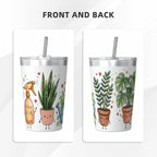 Plant Lover Small Stainless Steel Travel Mug Cup 12oz/350ml