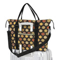 Round Pizzas On Black Duffle Bag-Simple (Model 1715) One Size Duffle Bag-Simple (1715)