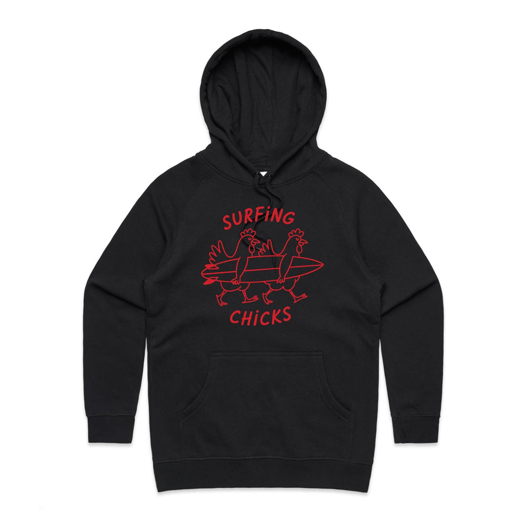 Chickens Surfing Chicks Women's AS Colour T-shirt