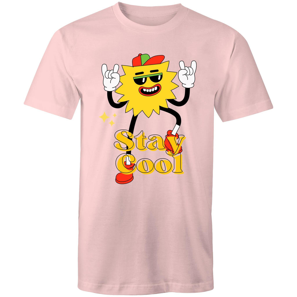 Stay Cool - Mens T-Shirt Pink Mens T-shirt Printed In Australia