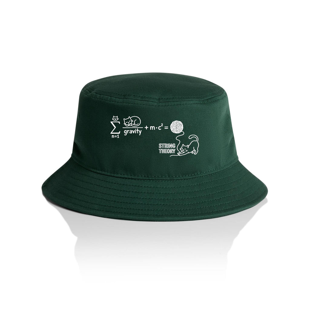 Cat String Theory Physics AS Colour Bucket Hat