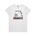 Dramatic Unicorn Goose Women's AS Colour T-shirt White Womens T-shirt animal Printed In Australia