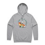 Hotdog, I'm On A Roll - Mens Hoodie Grey Marle Mens Hoodie Food Printed In Australia