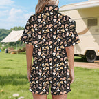 Magic Moth Women's Windbreaker Short Set Women's Windbreaker Short Set animal Printed Offshore
