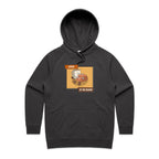 Coffee To The Rescue - Womens Hoodie Coal Womens Hoodie Coffee Printed In Australia