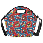 Comic Book Pop - Neoprene Lunch Bag One Size Neoprene Lunch Bag Printed Offshore
