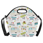 Camping Life - Neoprene Lunch Bag Neoprene Lunch Bag Printed Offshore