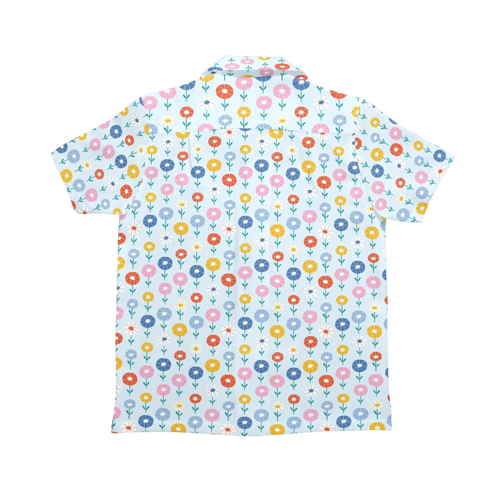 Abstract Cute Flowers Senior Kids Hawaiian Shirt