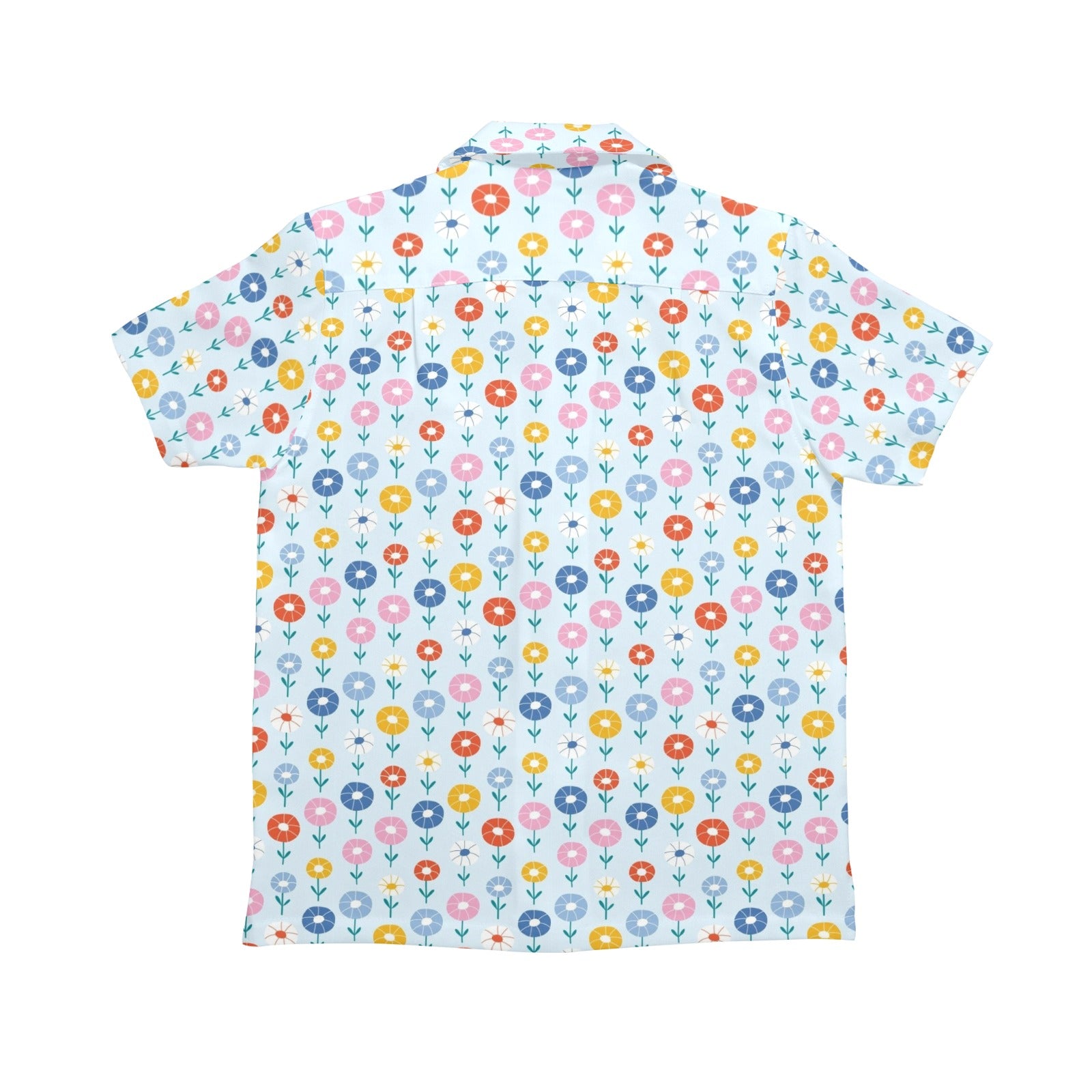 Abstract Cute Flowers Senior Kids Hawaiian Shirt