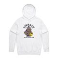 I'm Saxy And I Know It, Hippo Saxophone Player Men's AS Colour Hoodie White Mens Hoodie animal Music Printed In Australia