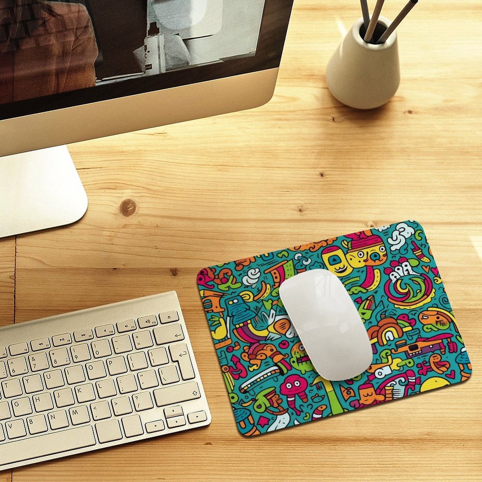 Crazy Creatures Leather Mouse Pad Leather Mouse Pad Printed Offshore Sci Fi