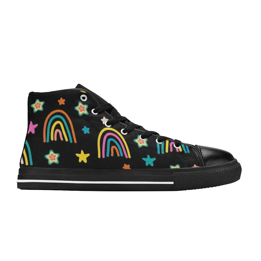 Rainbows - Men's High Top Canvas Shoes