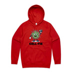 Cell-fie Cell Selfie Men's AS Colour Hoodie Red Mens Hoodie Printed In Australia Science