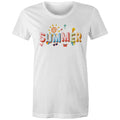 Summer Women's AS Colour T-shirt White Womens T-shirt Printed In Australia Summer