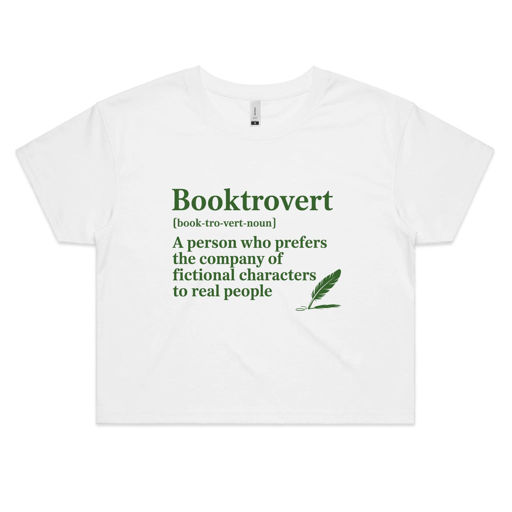 Booktrovert Definition Women's AS Colour Crop Tee