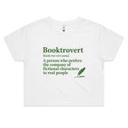 Booktrovert Definition Women's AS Colour Crop Tee