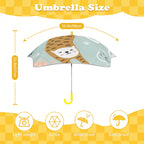 Cat Stretch Kids Safe Round Corner Umbrella Kids Safe Round Corner Umbrella animal Printed Offshore