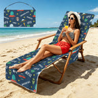 UFO's And Aliens Beach Chair Towel Cover with Side Pockets