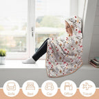 Australian Plants And Animals Kids Hooded Blanket 100cm x 130cm