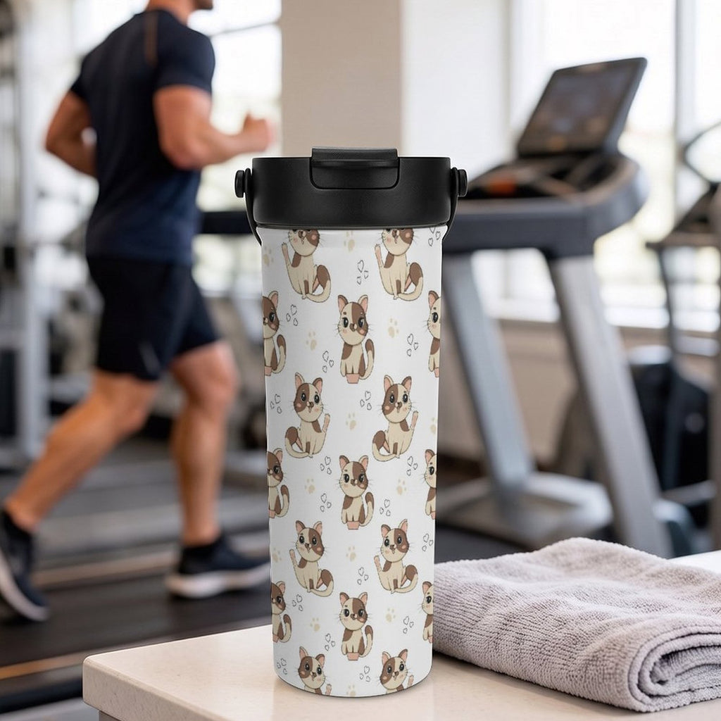 Cheeky Cats 20oz Tea Tumbler with Carry Handle