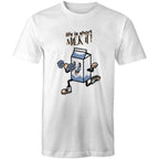 Life Is Short, Milk It - Mens T-Shirt White Mens T-shirt Motivation Printed In Australia