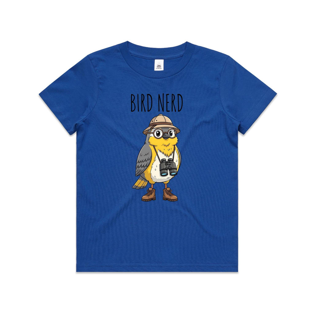 Bird Nerd 2 Kid's AS Colour T-shirt Bright Royal Kids Youth T-shirt animal Birds Printed In Australia